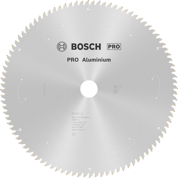 BOSCH CIRCULAR SAW BLADE EXPERT FOR ALUMINIUM 305MM,30MM,2.8MM, 96T