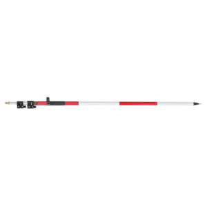 3.6 METRES ALUMINIUM PRISM POLE WITH 5/8 THREADS ( Red & White Color).