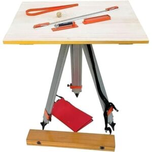PLANE TABLE COMPLETE SET WITH A STAND AND ACCESORIES.