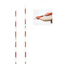 3 METRES TELESCOPIC ALUMINIUM RANGING RODS.