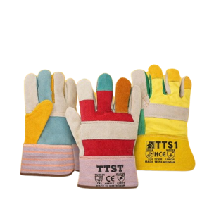 LEATHER WORKING PALM GLOVES.